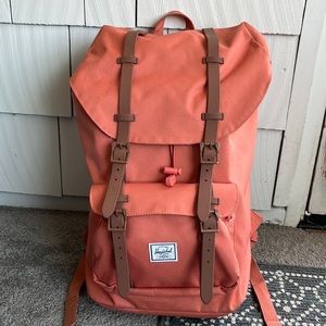 Herschel Supply Company Little America Backpack Salmon EUC